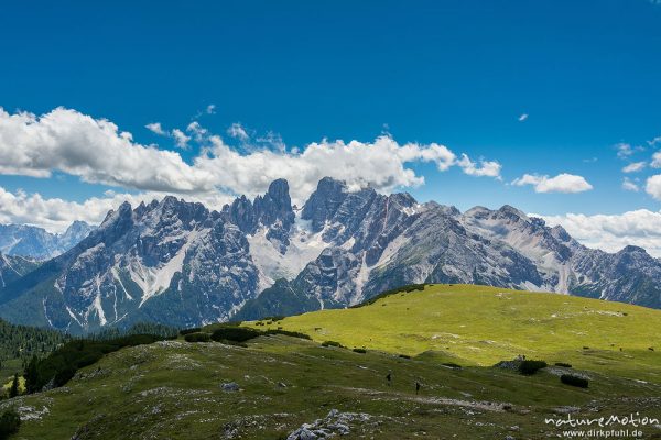 Cristello-Gruppe, Blick von den Strudelköpfen, Dolomiten, Italien
