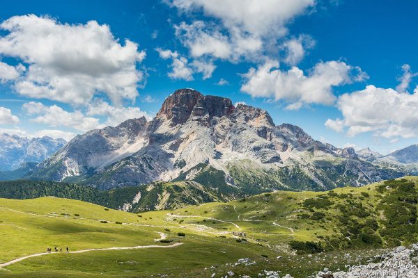 Hohe Gaisl, Blick von den Strudelköpfen, Dolomiten, Italien