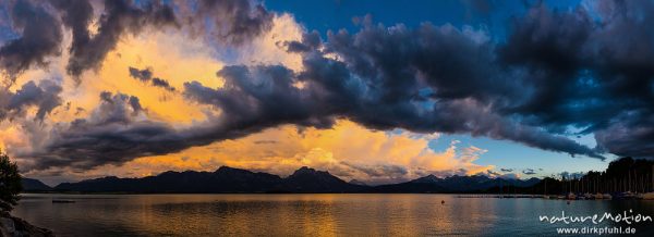 Abendlicht am Forggensee, Füssen, Deutschland