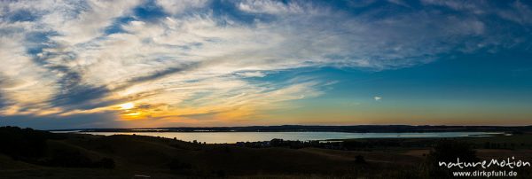 Boddenküste bei Gager, Sonnenuntergang, Rügen, Deutschland