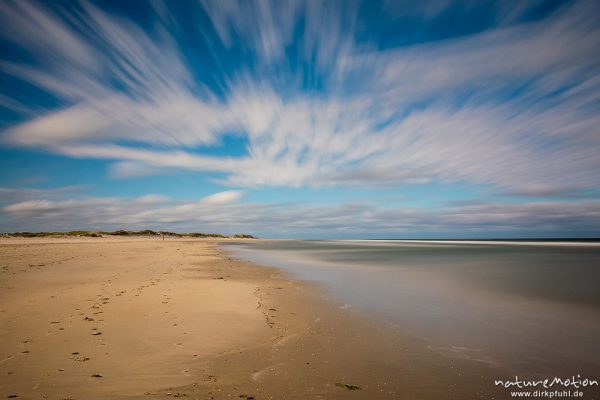 Oststrand, Hoge Hörn, Ebbe, lange Belichtungszeit, Borkum, Deutschland