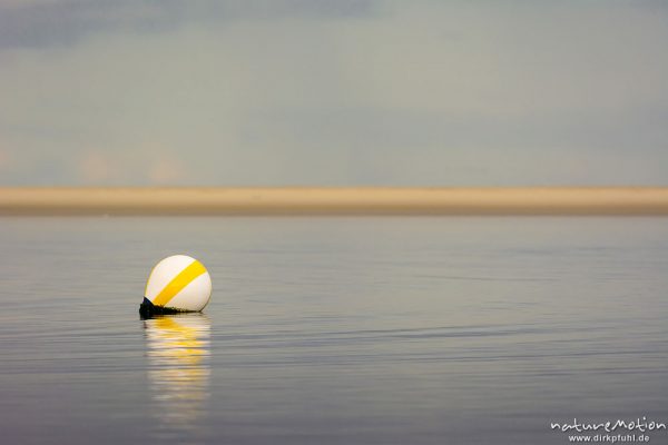 Boje vor Sandbank, Badestrand, Borkum, Deutschland