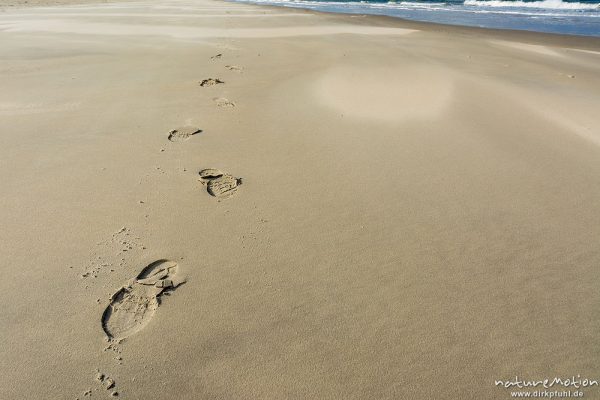 Fußspuren im Sand, Nordstrand, Borkum, Deutschland