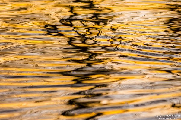 Lichtreflexe auf Wasseroberfläche, Seeburger See, Deutschland