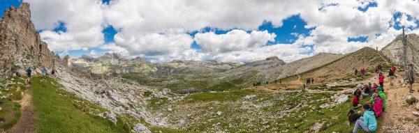 Puezplateau, Crespeinajoch, Wolkenstein (Südtirol), Italien