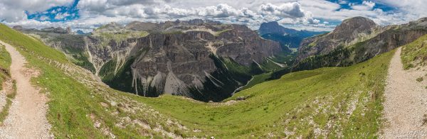 Langental, Abstieg von der Puezhütte, Wolkenstein (Südtirol), Italien