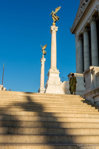 Treppe, Viktor-Emanuelsdenkmal, Altare della Patria, Monumento Nazionale a Vittorio Emanuele II, Nationaldenkmal, Rom, Italien