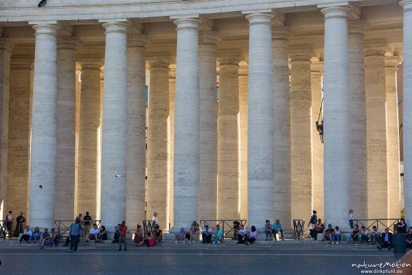 Säulen, Kolonnaden, Petersplatz, Rom, Italien
