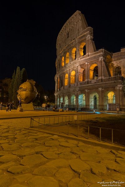 Colosseum, bei Nacht, angeleuchtet, Rom, Italien