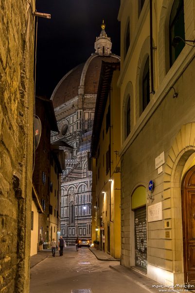 Kathedrale von Florenz, Nachts, Florenz, Italien
