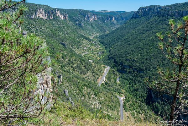 Le Truel, Felsformationen, Tal der Jonte, Felswanderung Schluchtenwelt bei le Rozier, Gorges de la Jonte, Le Rozier, Frankreich