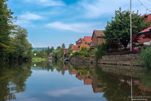 Häuser am Werraufer, Bad Sooden-Allendorf, Deutschland