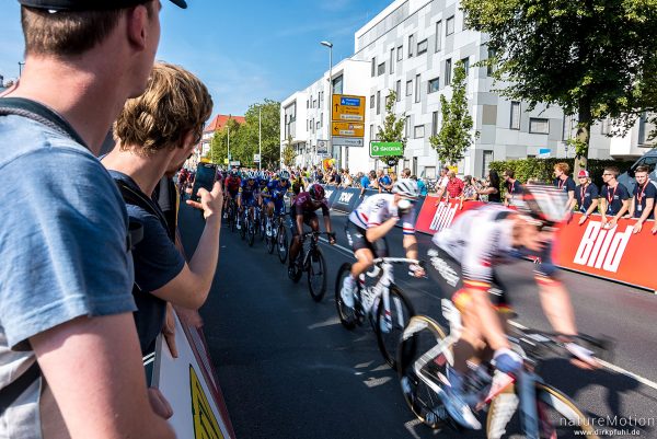 Deutschlandtour 2019, 2. Etappe Marburg - Göttingen, 1. Durchfahrt Zielgerade, Göttingen, Deutschland