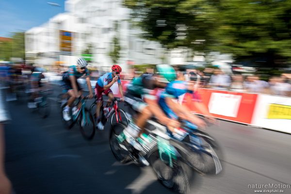 Deutschlandtour 2019, 2. Etappe Marburg - Göttingen, 1. Durchfahrt Zielgerade, Göttingen, Deutschland