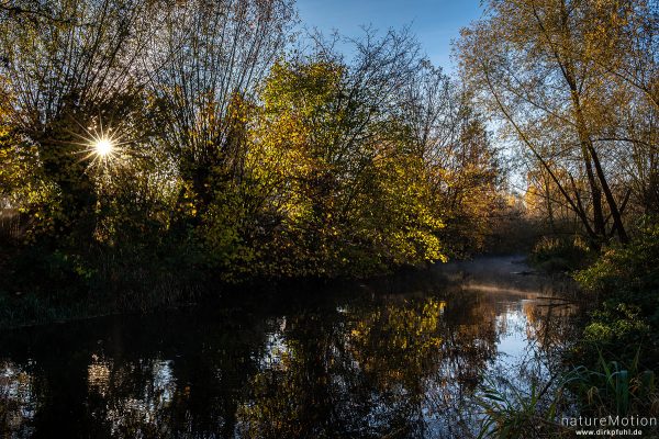 Morgenstimmung an der Leine, Göttingen, Deutschland