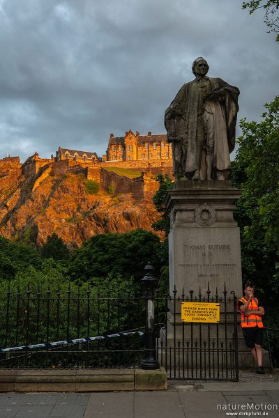 Edinburgh Castle im Abendlicht, Edinburgh, Schottland