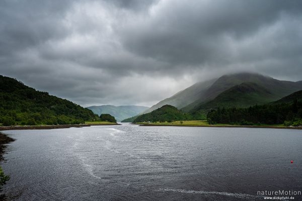 Loch Leven unter Wolken, Loch Leven, Schottland