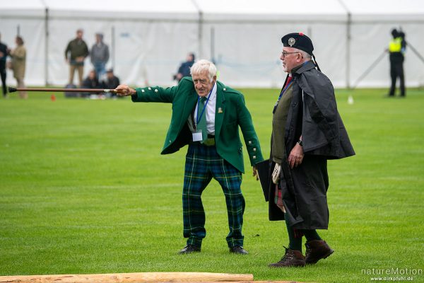 Kampfrichter, Dudelsack, Highland Games Inverness, Inverness, Schottland