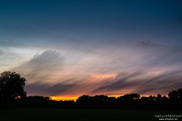 Sonnenuntergang, Flüthewehr, Göttingen, Deutschland