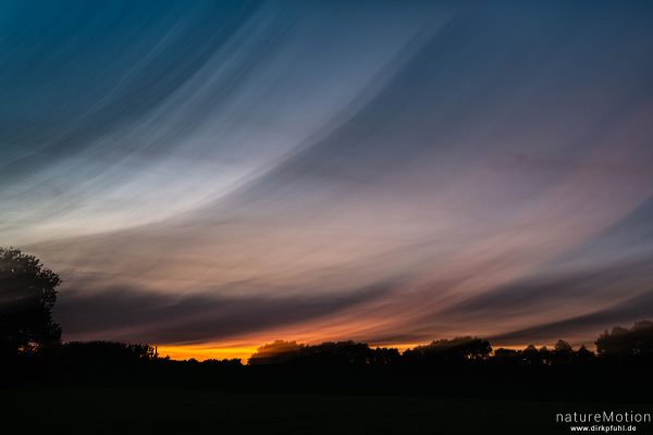 Sonnenuntergang, Flüthewehr, Göttingen, Deutschland