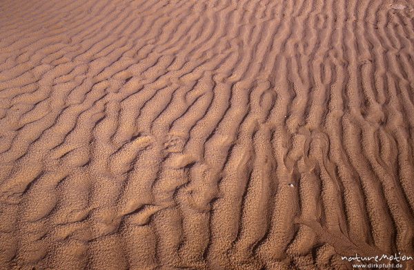 Sandrippel am Strand, Spiekeroog, Deutschland