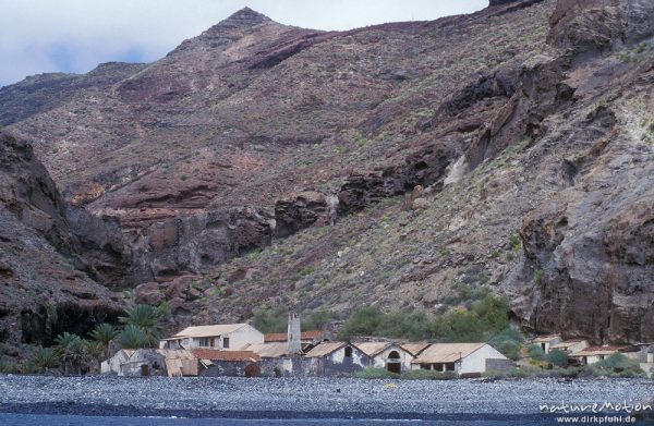 alte Fischfabrik, Küste zwischen Valle Gran Rey und Santiago, Gomera, Spanien