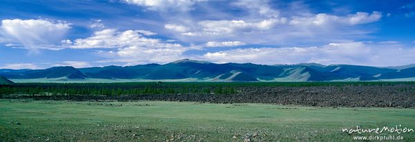 Lavafeld des Vulkans Chorgo, letzter Ausbruch ca. 4000 v. Chr., Changai, Mongolei