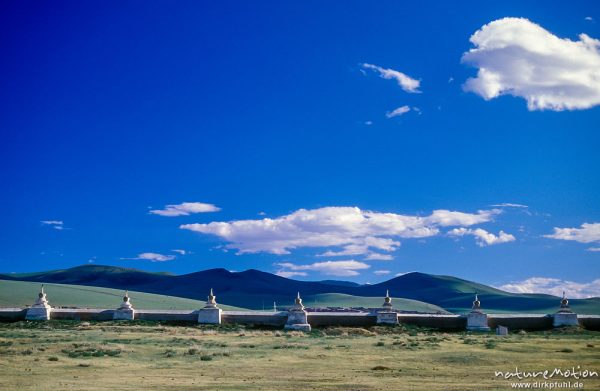 Mauer des Klosters Erdene Zuu, Changai, Mongolei