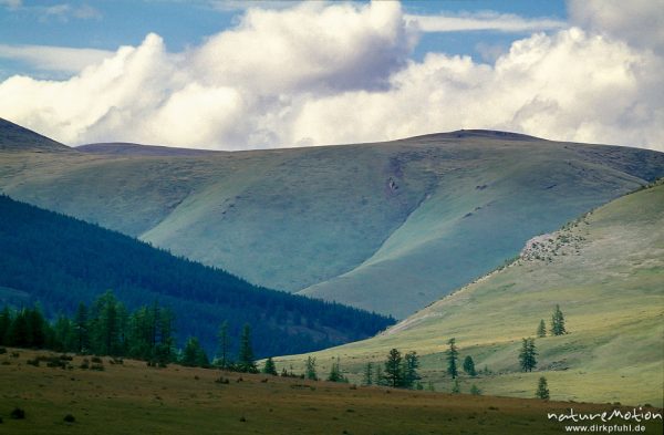 Höhenzüge am Westufer des Chowsgöl Nuur, Chowsgöl Nuur, Mongolei