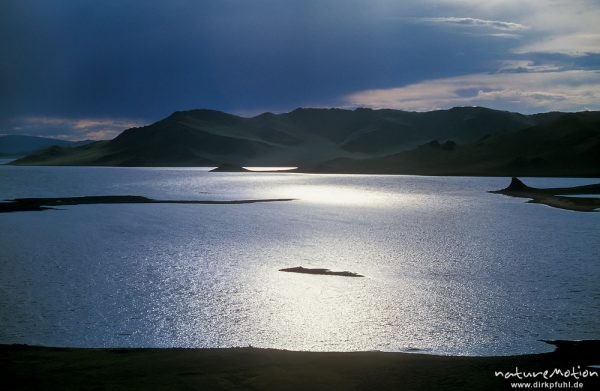 Terchijn Tsagaan Nuur, See im Abendlicht, Wasserspiegel, ,