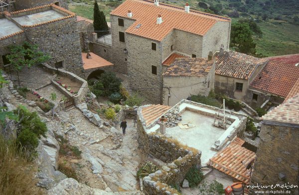 Dächer und Gassen, St. Antonio, Balagne, Korsika, Frankreich