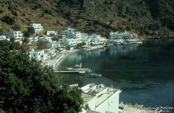 Hafen und Bucht, Lutro, Kreta, Griechenland