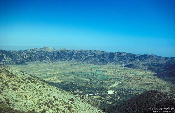 Lassiti Hochebene im Osten Kretas, Blick vom Gingolos, Kreta, Griechenland