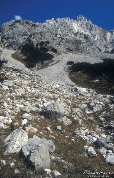 Schutthalde, Bergkamm, Karwendel, Karwendel, Deutschland