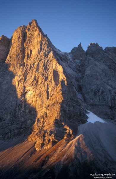 Laliderer Wände im Morgenlicht, nähe Falkenhütte, Karwendel, Östereich