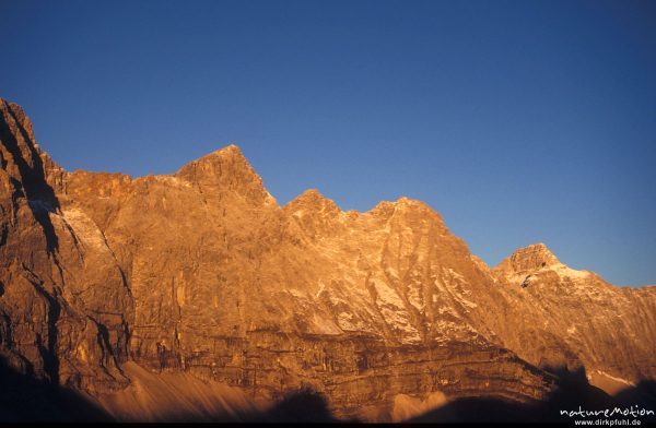 Laliderer Wände im Morgenlicht, nähe Falkenhütte, Karwendel, Östereich