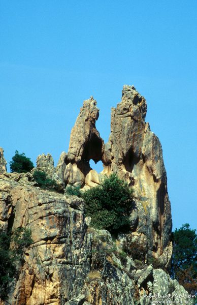 Felsformation "Herz", Calanche bei Porto, Korsika, Frankreich